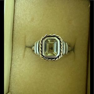 Judith Ripka Ring- Peridot Stone- SIZE 6